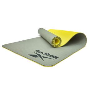 Tapis de Yoga Reebok double face - 6mm (Couleur: Vert)