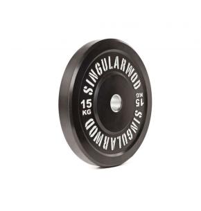 Disque olympique Bumper Training Singular WOD noir (Poids: 15kg)