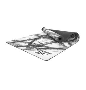 Tapis de Yoga Reebok Caoutchouc Naturel - 4mm - Anthracite