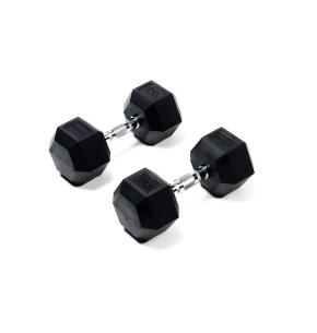 Haltères hexagonaux Evergy (paire) (Poids: 12.5kg)