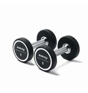 Haltères ronds Evergy  Elite PU (paire) (Poids: 5kg)