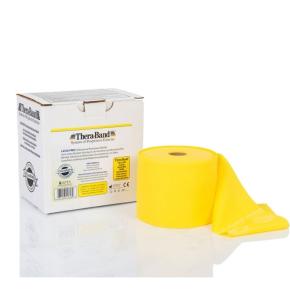 Bande élastique Theraband Jaune - 46m (Résistance: Level 2)