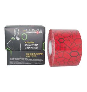 Bande élastique Theraband Kinesiology 5cmx5m standard (Couleur: Rouge)