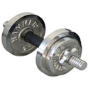 Set haltères chromées 10kg Hammer Set haltères chromées 10kg Hammer