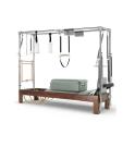 Reformer Elina Pilates Cadillac Clásico madera oscura (Color: Eucalipto)