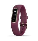 Garmin Vívosmart 4 Rose Gold avec bracelet prune Petit/Moyen Garmin Vívosmart 4 Rose Gold avec bracelet prune Petit/Moyen