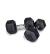 Haltères caoutchouc fitnessdigital hexagonaux (paire) (Poids: 25kg)