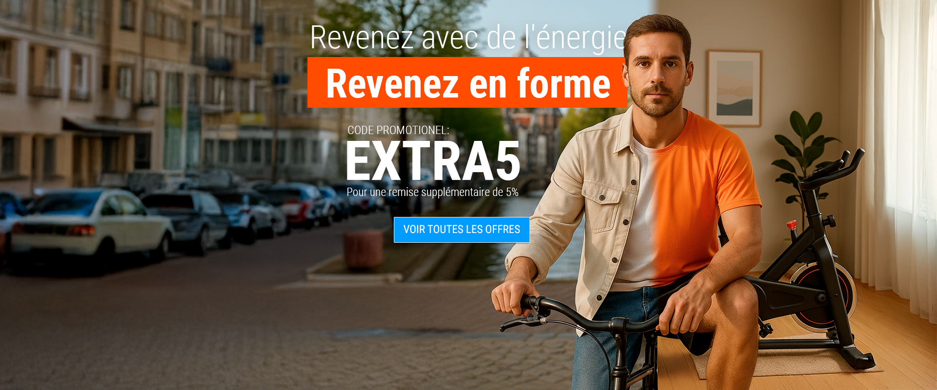 Revenez avec de l'énergie. Revenez en forme